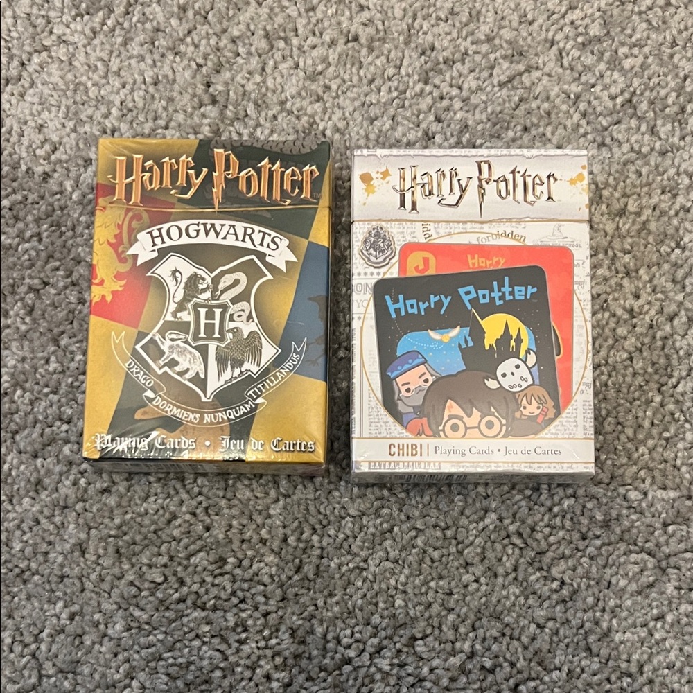 2 Sets of Harry Potter Playing Cards NWT